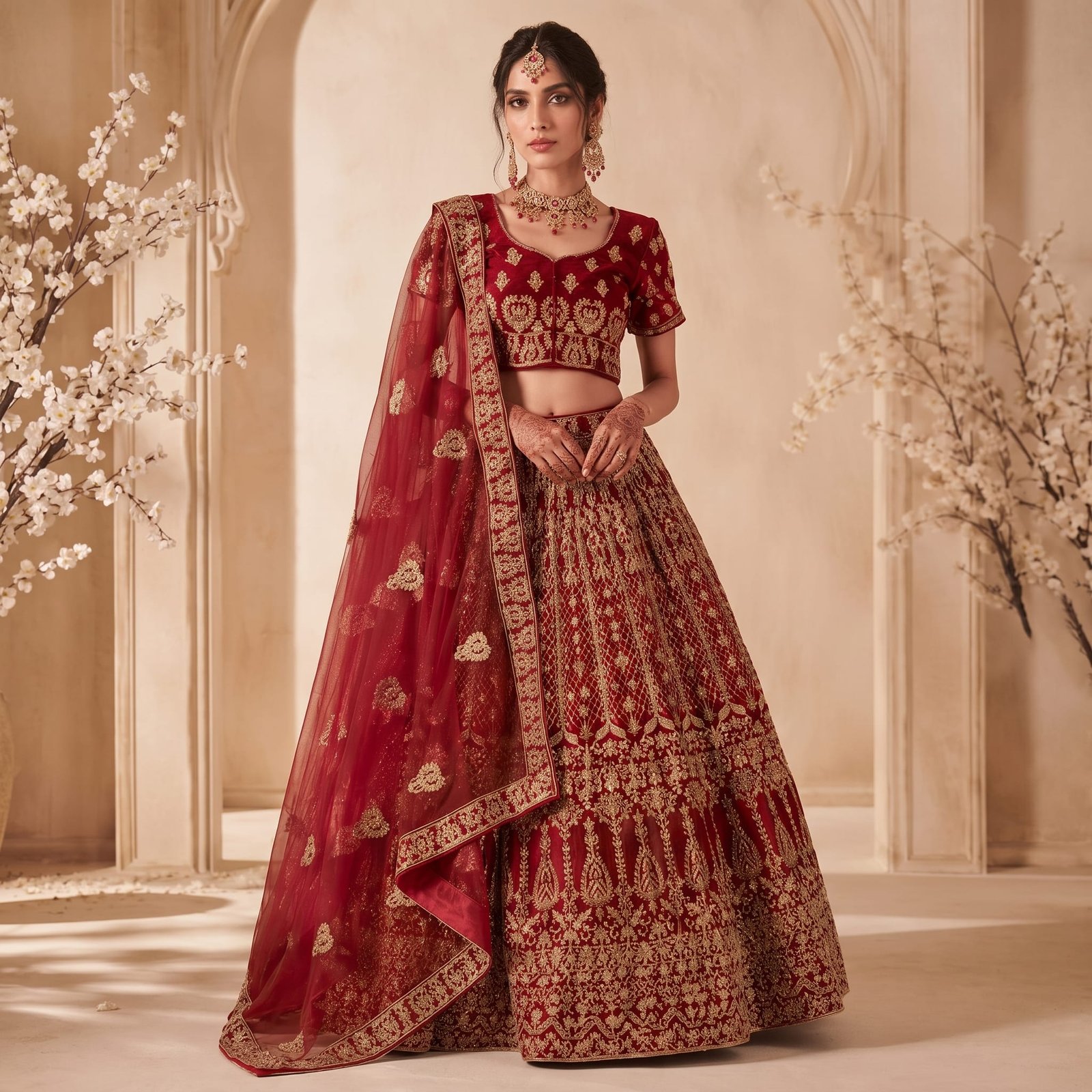 01-LOCATION-LEHENGA-CHOLI-ROUGE-OR-BORDEAUX-1X1